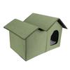 Cat House Large Space Water Resistant Closed Design Comfortable Portable Foldable Cat   for Indoor Pets