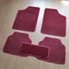Suede Car Foot Mat Universal Floor Mat Surrounded by Protective Pad Carpet Car Foot Mat Wear-Resistant Non-Slip Mat Flame Retardant Mat
