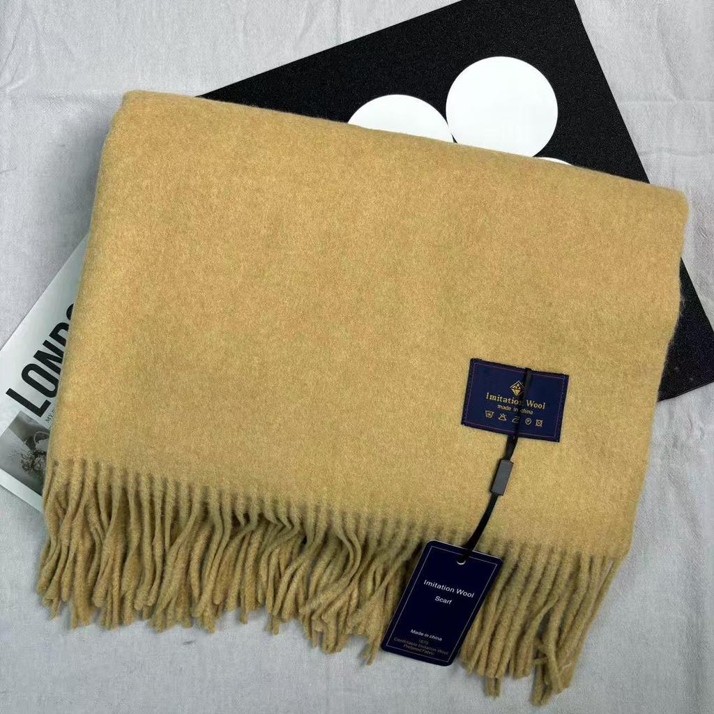 Šarlatově červený zimní dámský šátek a šála z imitace kašmíru - Oboustranný vysoce kvalitní nákrčník Dárek