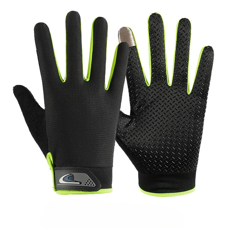Full Fingers for Spring and Summer Thin Outdoor Sports Mountaineering Breathable Non Slip Touch Screen Driving and Riding A Bicycle