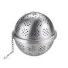Stainless Steel Loose Infuser Leaf Tea Filter Strainer Seasonings with Chain
