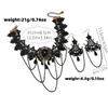 Vintage Lace Gothic Necklace Earring Set Women - Handmade Retro Floral Geometric Pendant Jewelry Accessories