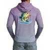 Men's UPF50+ Sun Protection Shirt Lightweight Stretch Long Sleeve Hooded Outdoor Fishing Sports Top with UV Blocking Fabric