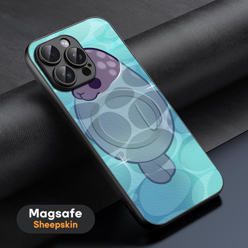Popular Seal Design Fashion Phone Case For iPhone 17 16 15 14 13 12 11 Plus Pro Max High-end Luxury Magsafe Sheepskin