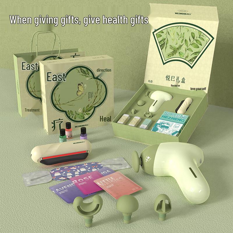 Hezheng Head & Waist Massager Gift Set CN plug (adapter included)