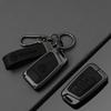 For VOLKSWAGEN VW VW Zinc Alloy Leather Car Key Case Cover For Volkswagen Tiguan MK2 Magotan Passat B8 CC Shell Fob key chain Ac
