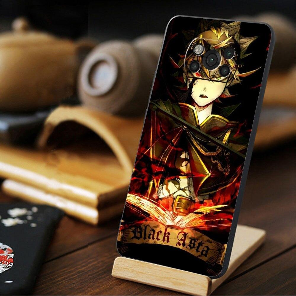 

Для Xiaomi POCO 11T F4 GT X4 MI 11 lite M4 Pro 5G 9T M3 10T X3 NFC F3 телефон Funda Black Clover аниме Asta Thin MI Note 10