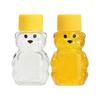 20 Stück Plastik Transparent Einweg Cartoon Bär Saftflasche, Kleine Kapazität Spenderflasche, 60ml Honigflasche