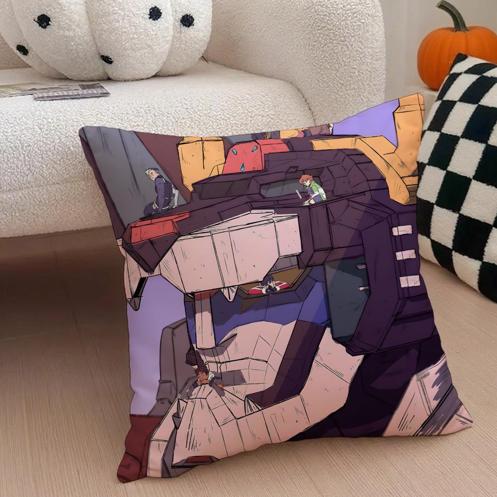 VVoltron Legendary Defender Cushion Cover Throw Pillow Cover Hidden Button Durable Polyester Chair Cushion