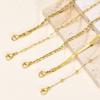 5PCS/Set Women Gold/Silver Color Bracelets,Stainless Steel Lady Geometric Fashion Charm Chain,Multi Layers Dainty Girl Jewelry