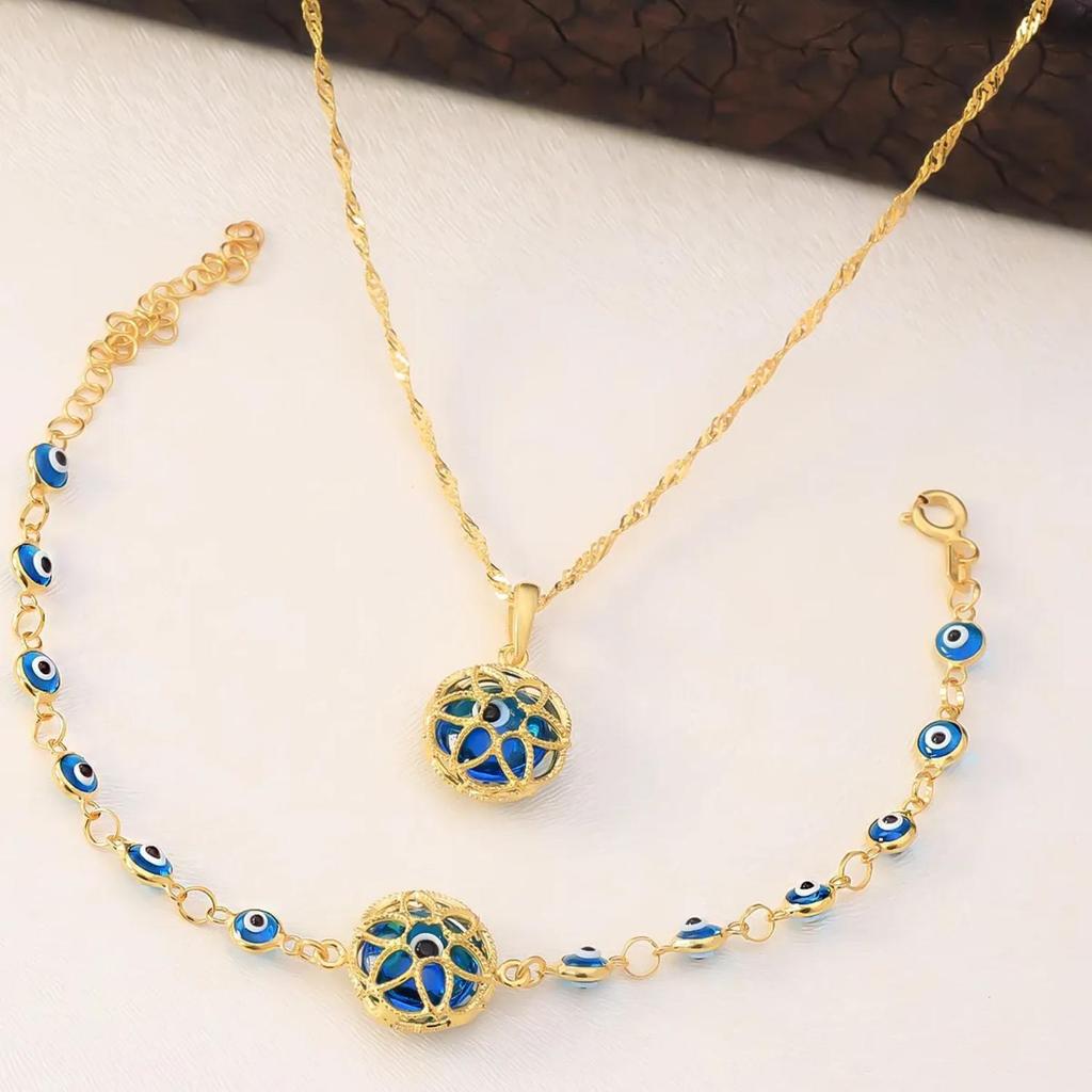 Набор браслетов из стерлингового серебра 925 пробы с ожерельем от ...