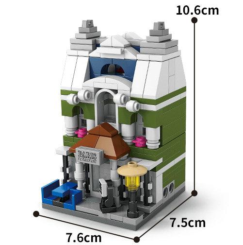 House Building Blocks Mini City Store Street View Snack Street Children'S Toys Boys And Girls Gifts Compatible With