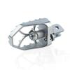 Silver Stainless Steel Rotating Motorcycle Footpegs - 1 Pair