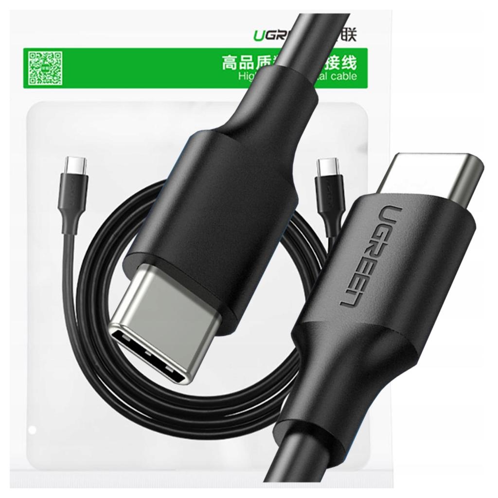 Kabel Usb-C Do Usb-C Pd Ugreen  Us286 Power Delivery 60W 1M (Czarny)
