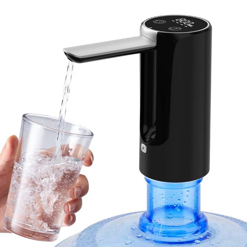 Collapsible Water Dispenser for 5 Gallon Water Bottles, Black LED Touch Screen
