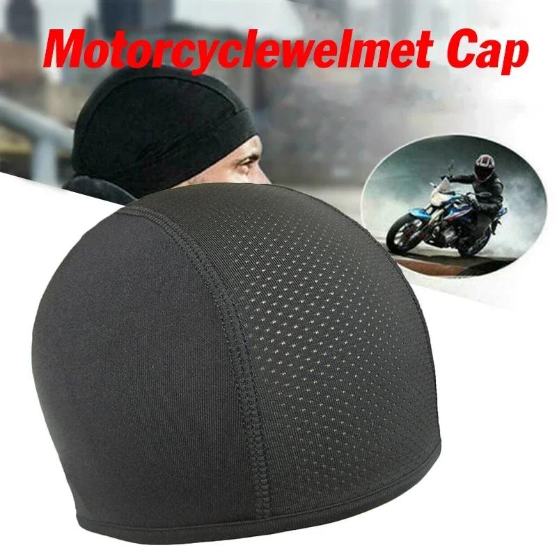 Motorcycle Helmet Inner Cap Quick Dry Breathable Moisture Wicking Under Helmet Beanie Inner Racing Cap Motocross Helmet Hat