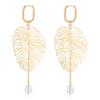 Retro Temperament Leaf Earrings