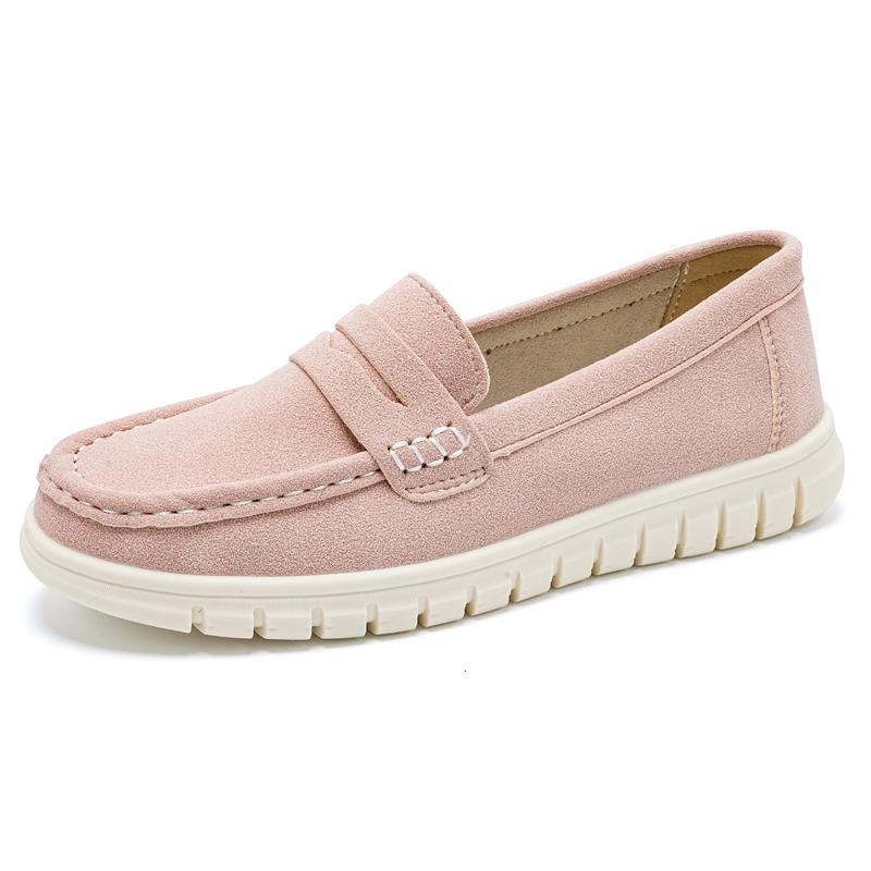 Women's Loafers Moccasins Black Pink Sneakers Casual Walking Shoes