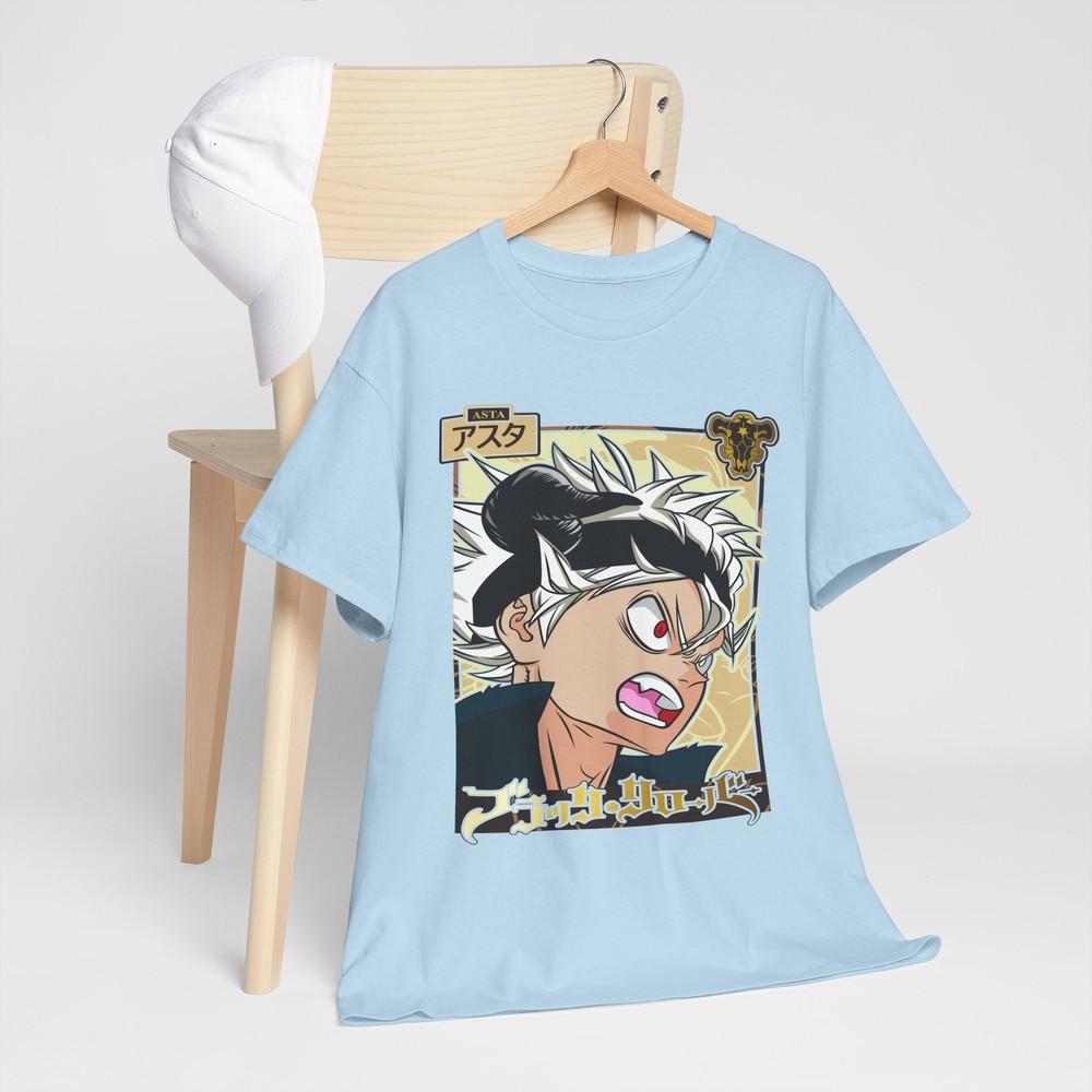 Black Clover Asta Yuno Anime Unisexga Tshirt Anime Unisexga Black Shirt All Size M
