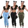 FE011 Women's European-American Casual Fashion Jeans