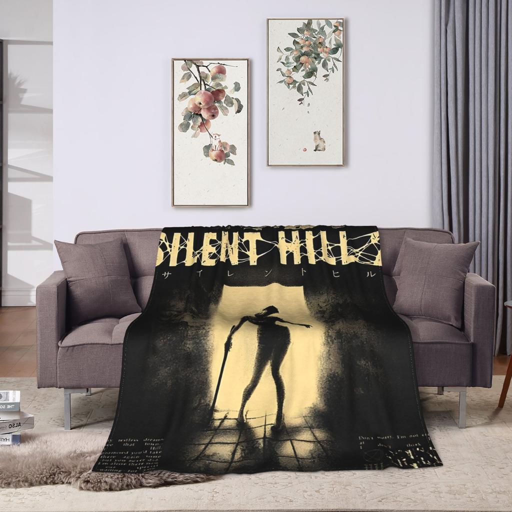 Silent Hill Game Blanket  Soft Warm Funny Plush Throw Blanket For Couch Chair Airplane Travel Flannel Bedspread Bed Cover
