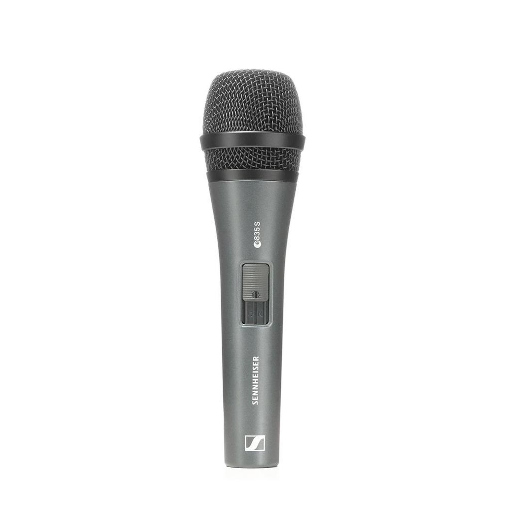 Sennheiser e 835-S Динамический вокальный микрофон - Кардиоидный, Бесшумный переключатель Вкл/Выкл, Для сценических выступлений
