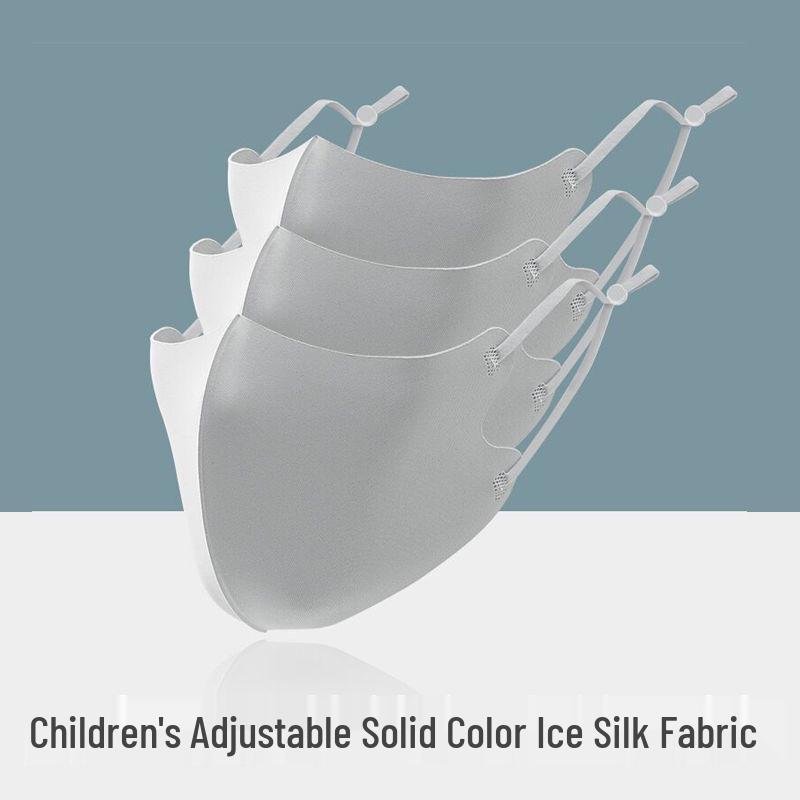3D Gesichtsmaske aus Eis-Seide für Erwachsene und Kinder: Verstellbar, Staubdicht, UV-Schutz, Waschbar für den Sommer.