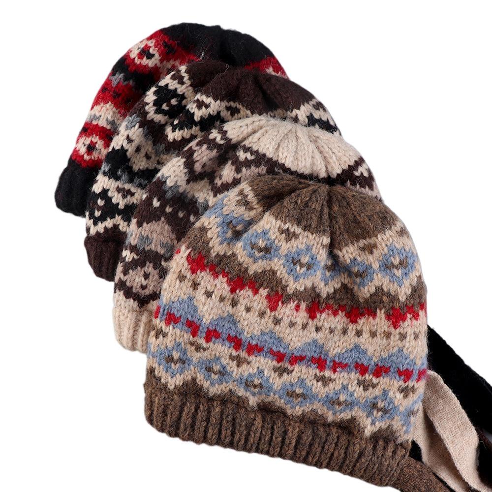 Winter Women Hat Knitted Woolen Liner Hat Thick Warm EMA