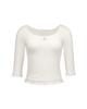 Poeoling Blossom Back-Ribbon Top (Ivory)