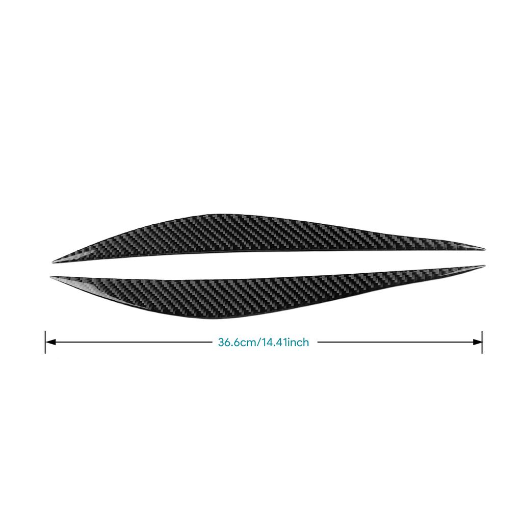 Carbon Fiber Style Headlight Eyebrows Sticker for BMW 3 Series F30 320i 316i 2013-2015