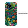 Cartoon Wildflower Meadow Phone Case for IPhone 17AIR 16E 16 15 14 13 12 11 17 Pro Max Plus Double-layer Back Cover