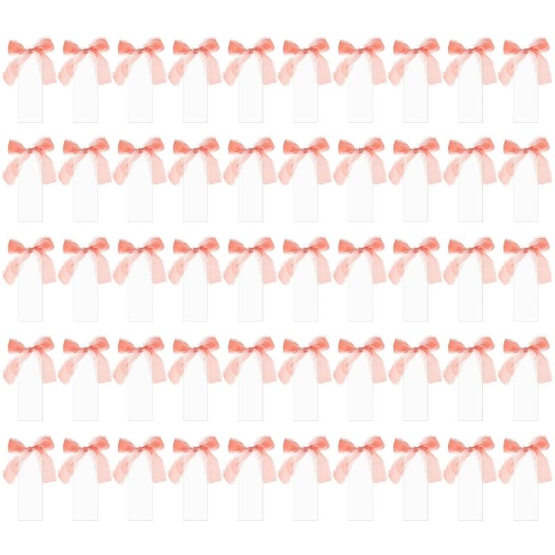 

Set of 50 Clear Acrylic Wedding Name Cards Frosted Finish Portable Accessory for Table Decoration and Guest Seating 1