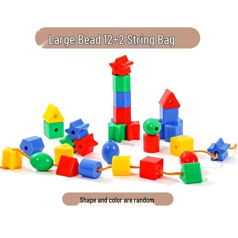 Kindergarten Children s Educational Beading Toys - String Blocks for Fine Motor Skills and Sensory Development