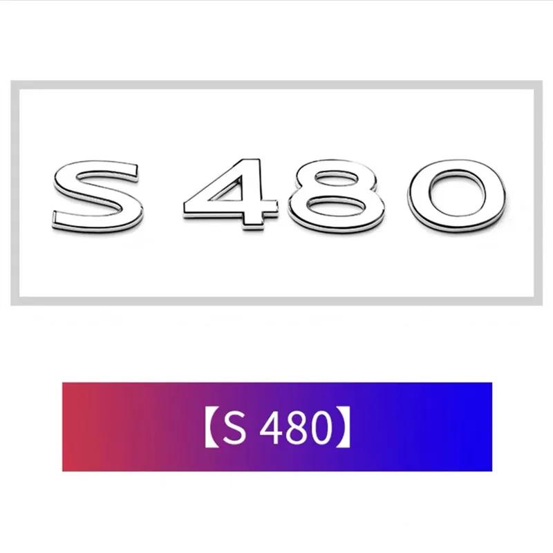 Car Trunk Letters Logo Chrome Decals Emblem Badge Sticker For Benz Maybach S480 S580 S600 S680 GLS480 GLS580 GLS600 GLS680