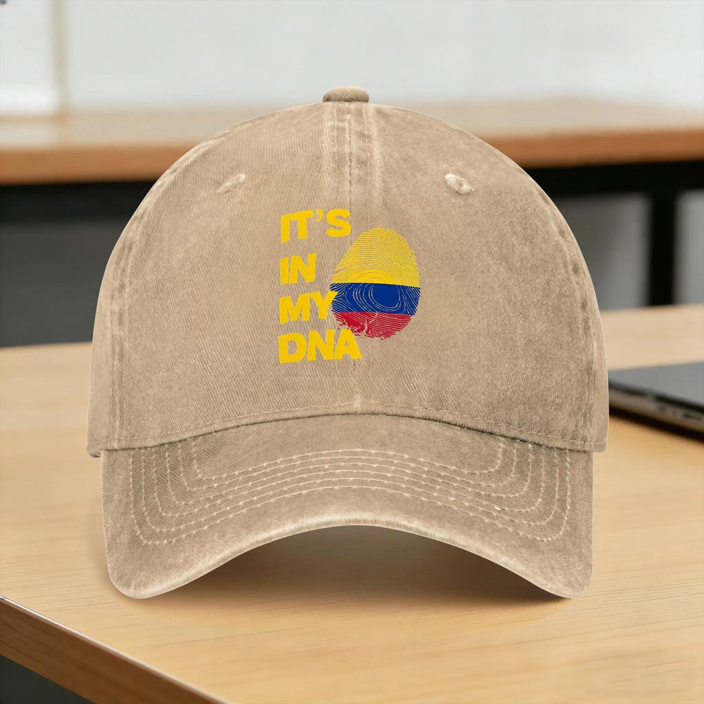 Baseball Cap Colombia Flag Fingerprint Summer yk Cute Hip Hop Hats Unisex Adult Design Hunting Camping Wholesale Baseball Caps