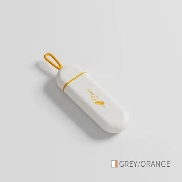 3 Cells Portable Pill Box with Carrying Rope Pocket Pill Case Daily Vitamin Holder Container Small Medicine Box for Office Trip