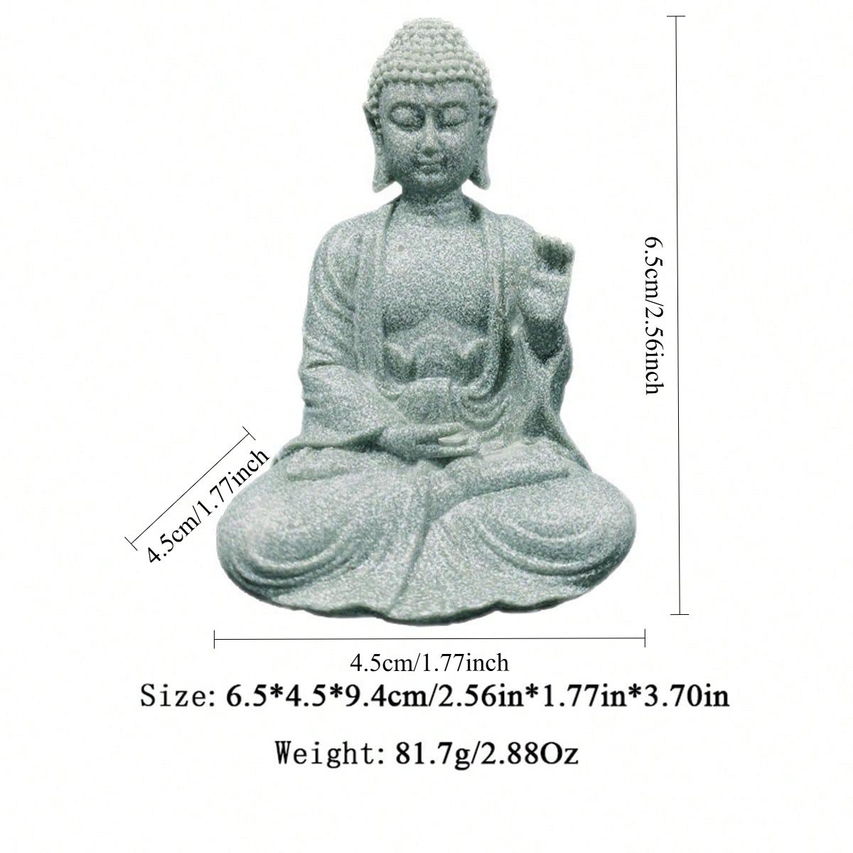 

1pc Buddha Decoration, Zen Arts And Crafts Home Decoration, Fish Tank Aquarium Scenery Chinese Tea Pet Decoration,Room Decor разноцветный