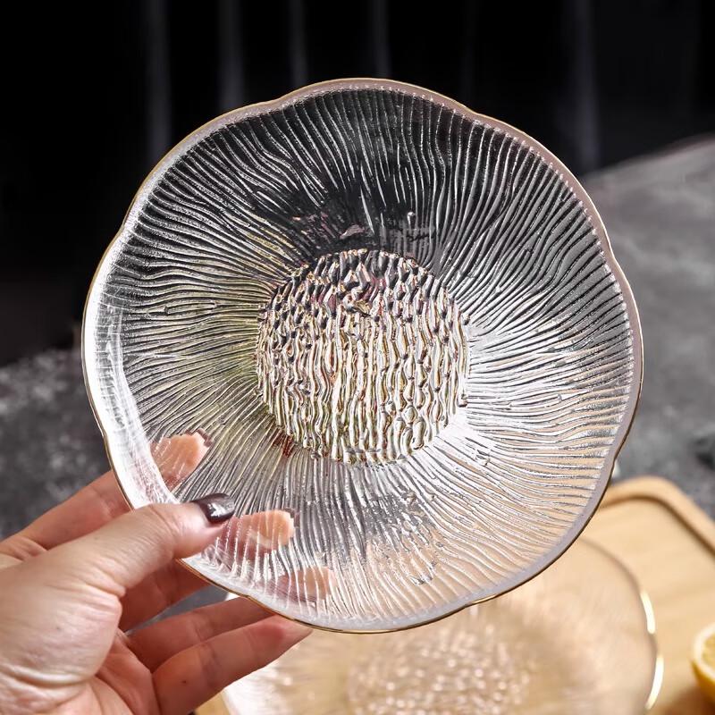 Xiangchong Nordic Style Glass Fruit & Snack Plate