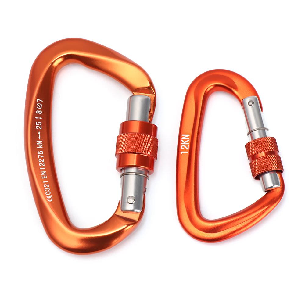 Accesorii în formă de D Carabinier profesional Securitate Master Lock Echipament de protecție pentru alpinism Cârlige pentru chei de alpinism