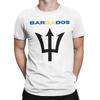 Printed Barbados Flag Barbadian T Shirt For Unisex Wounisex Cotton Tee Shirt Short Sleeve Tops