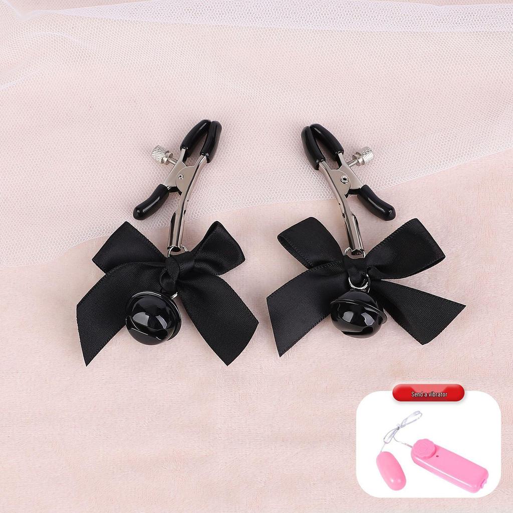 Bow Knot Bell Nipple Clamps & Anal Plugs Set – Couple's Intimate Toys Collection