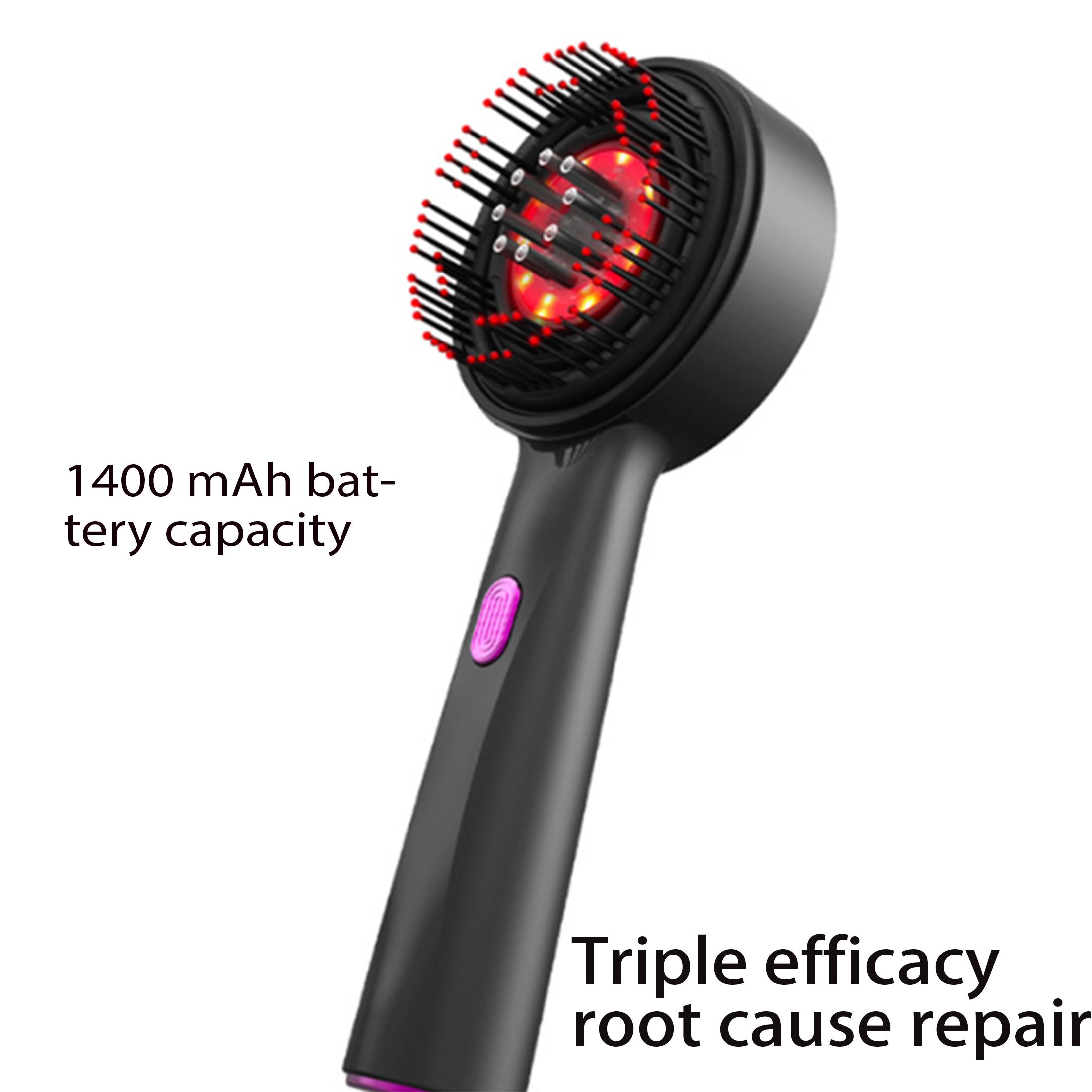 Scalp massage comb red hair growth instrument head medicine applicator