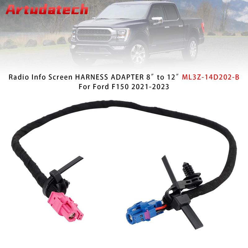 Artudatech Radio Info Screen HARNESS ADAPTER 8” to 12” ML3Z-14D202-B For Ford F150 21-