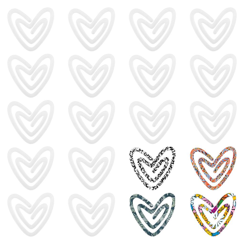 20Pcs Sublimation Blanks Paper Clips 3inch Compact Sublimation Acrylic Transparent Paper Clips for Heat Transfer DIY Design