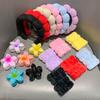 Frangipani Bubble Cloth Flannel Sponge Face Wash Waterproof Hair Band Hair Clip Set Cloud Headband