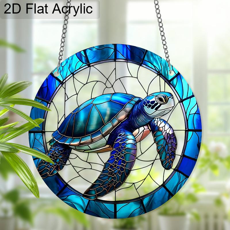 Acryl-Meeresschildkröte Sonnenschutzglas-Effekt Fensterhänge-Ornament Schildkrötenliebhaber Geschenke