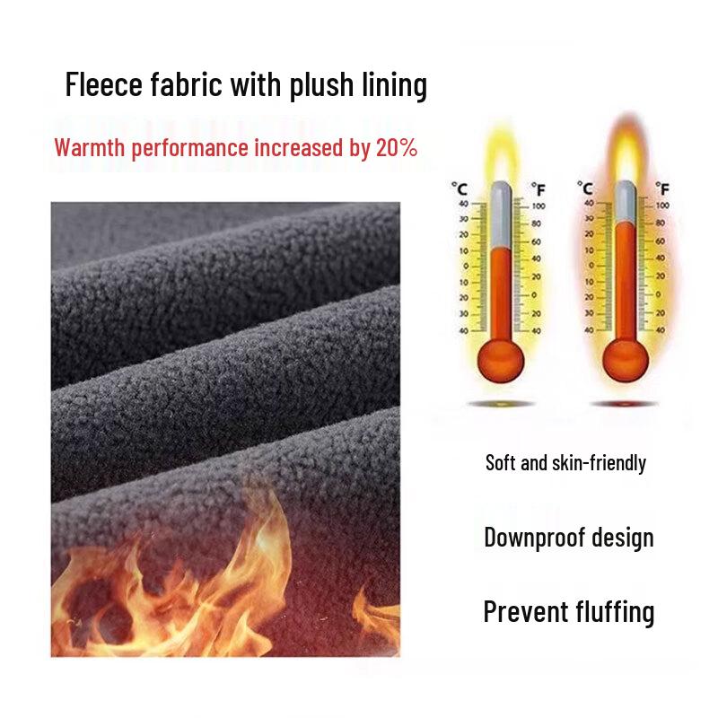 ROMON Men's Reversible Thickened Fleece Jacket