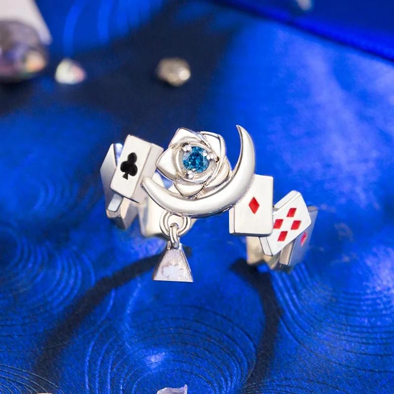 Heiß verkaufender Edogawa Poker Kid Der Phantomdieb Ring Unisex Verstellbare Öffnung Anhänger Anime Ringe Schmuckzubehör Geschenke