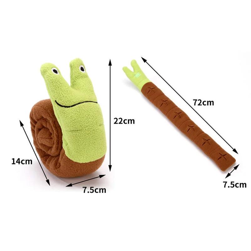 Snail Shaped Interactive Dog and Cat Toys Hide Treats Puzzle Mat for Mental Stimulation Fun Sniffing Game Pet Training Supplies