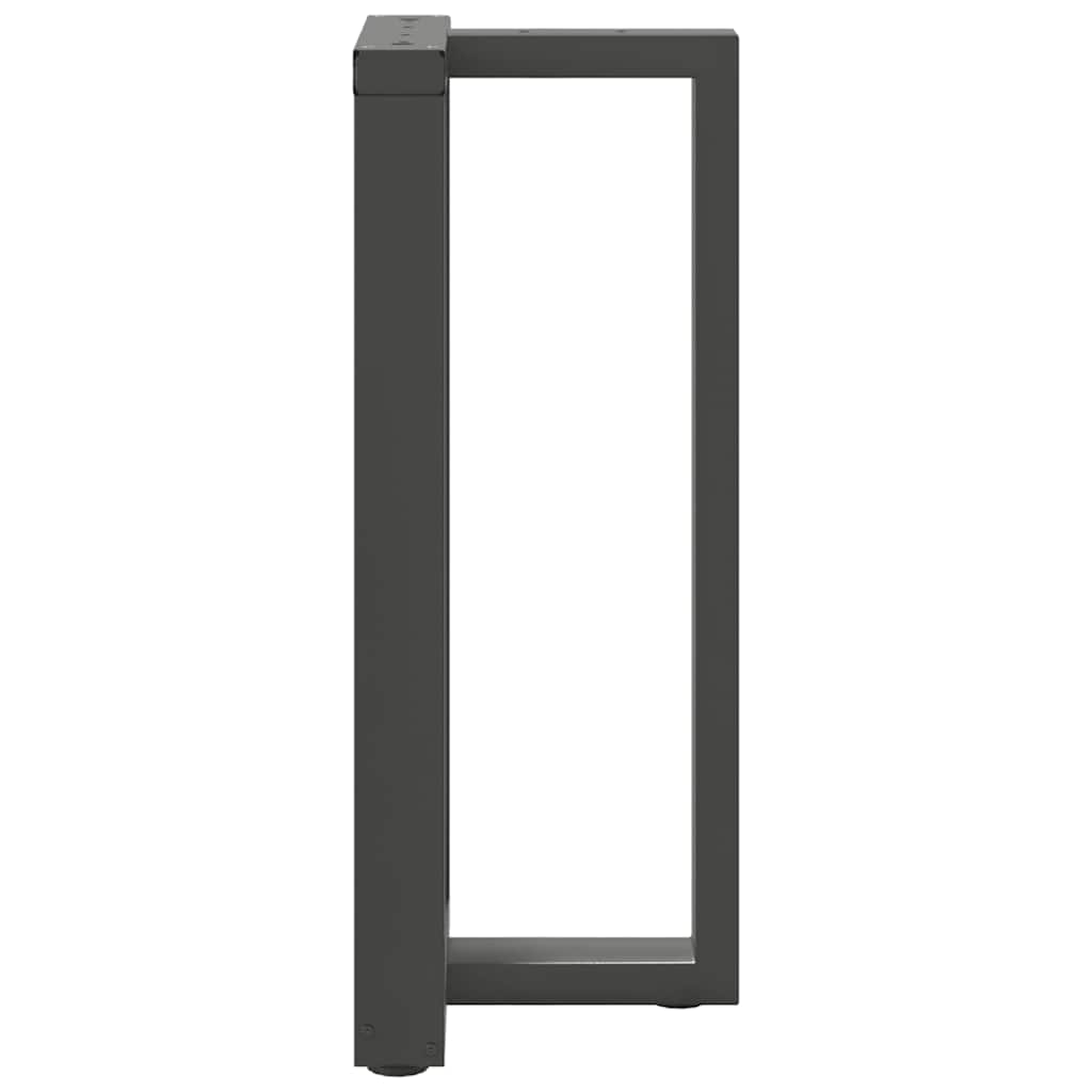 Vidaxl Bar Table Legs, 2 Pcs, Anthracite, 50X35X(90-91)Cm, Steel